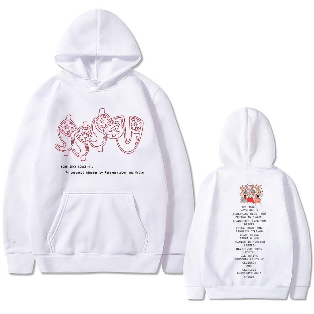 Rapper PARTYNEXTDOOR & Drake Some Sexy Songs 4 U SSS4U Album 2025 Merch Hoodie Men Women Fashion Hip Hop Oversized Sweatshirt