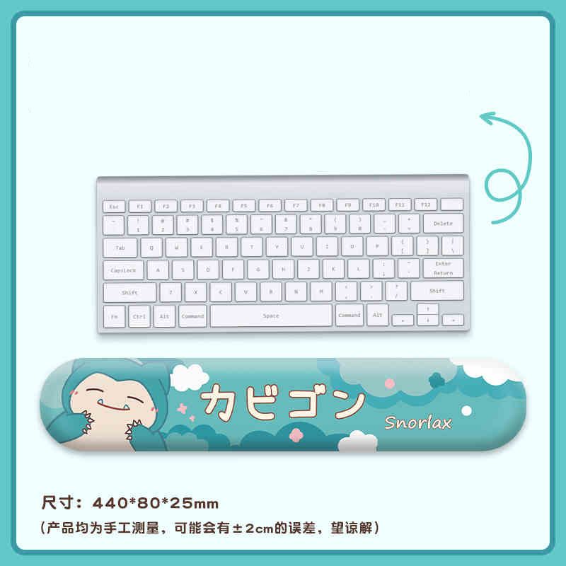 Gengar Jigglypuff Pikachu Cute Cartoon Wrist Rest Mouse Pad - Silicone Wrist Support Keyboard Pad For Women Office Use Gift