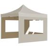 Professional Foldable Party Tent with Walls Aluminum 2*2 M Cream