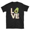 Funny Love Avocado Print T Shirt Vegan Vegetarian Casual Lover Guacamole Themed Top Vintage Slightly Unisex Versatile