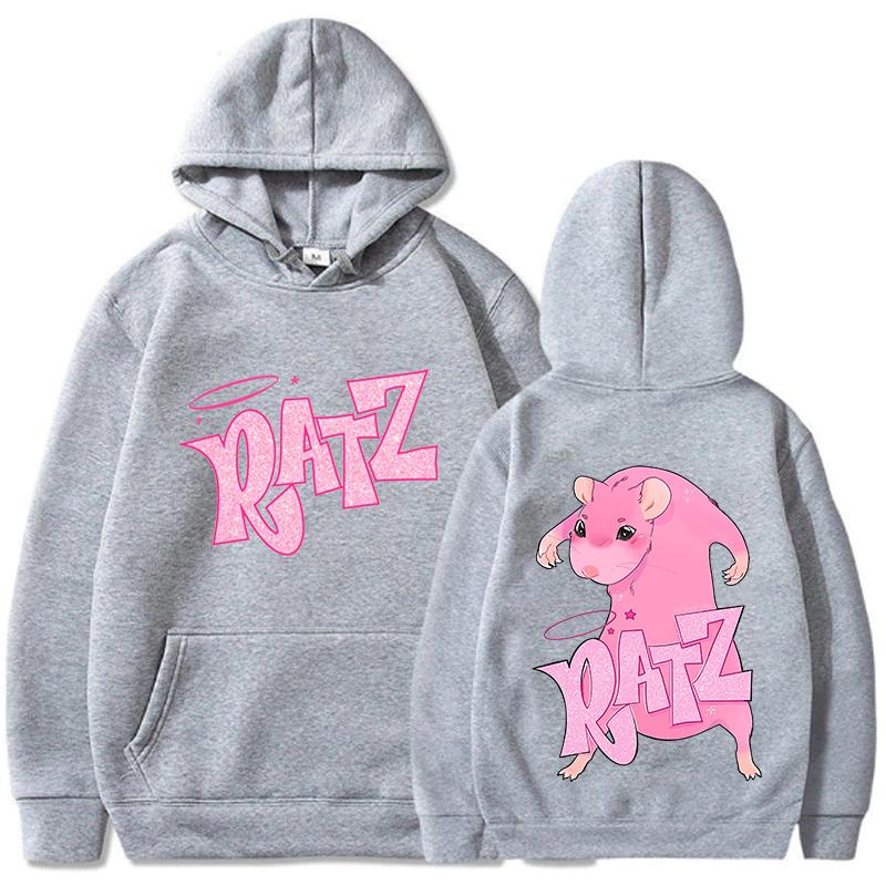Meme Mouse Ratz Hoodie Fashion Women Harajuku Graphic Kawaii Hoodies Unisex Autumn Winter Cute Pullovers Sweatshirts