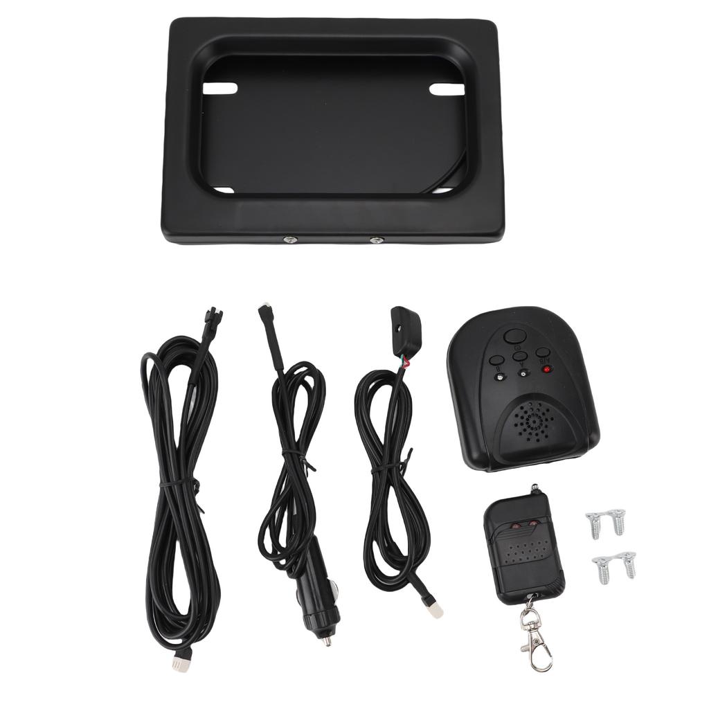 Motorrad-Kennzeichenabdeckung Eisen Benutzerfreundlich Aufklappbar Verdeckter Motorrad-Kennzeichenhalter