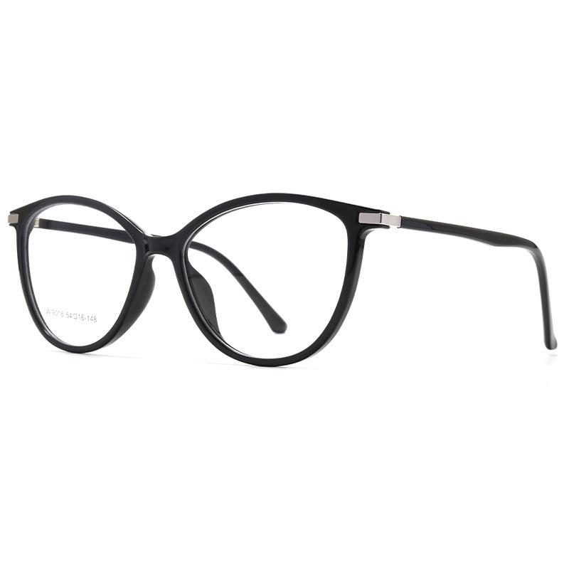 Lunettes Simples Anti-Lumière Bleue Mode Coréenne: Prêt pour la prescription, Style urbain rouge, Lunettes de myopie polyvalentes