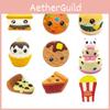 Adorable Squishy Ice Cream Cone Pu Filled Cookie And Waffle Pizza Simulation Toy