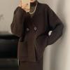 Women's Cardigans - Oversize Winter Cardigan Sweater Knitting Jacket Women Plus Size Casual Loose Fashion Solid Buttons Autumn Style