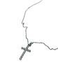 Sk8Er Rock Cubic Cross Thin Chain Necklace ((Striel))