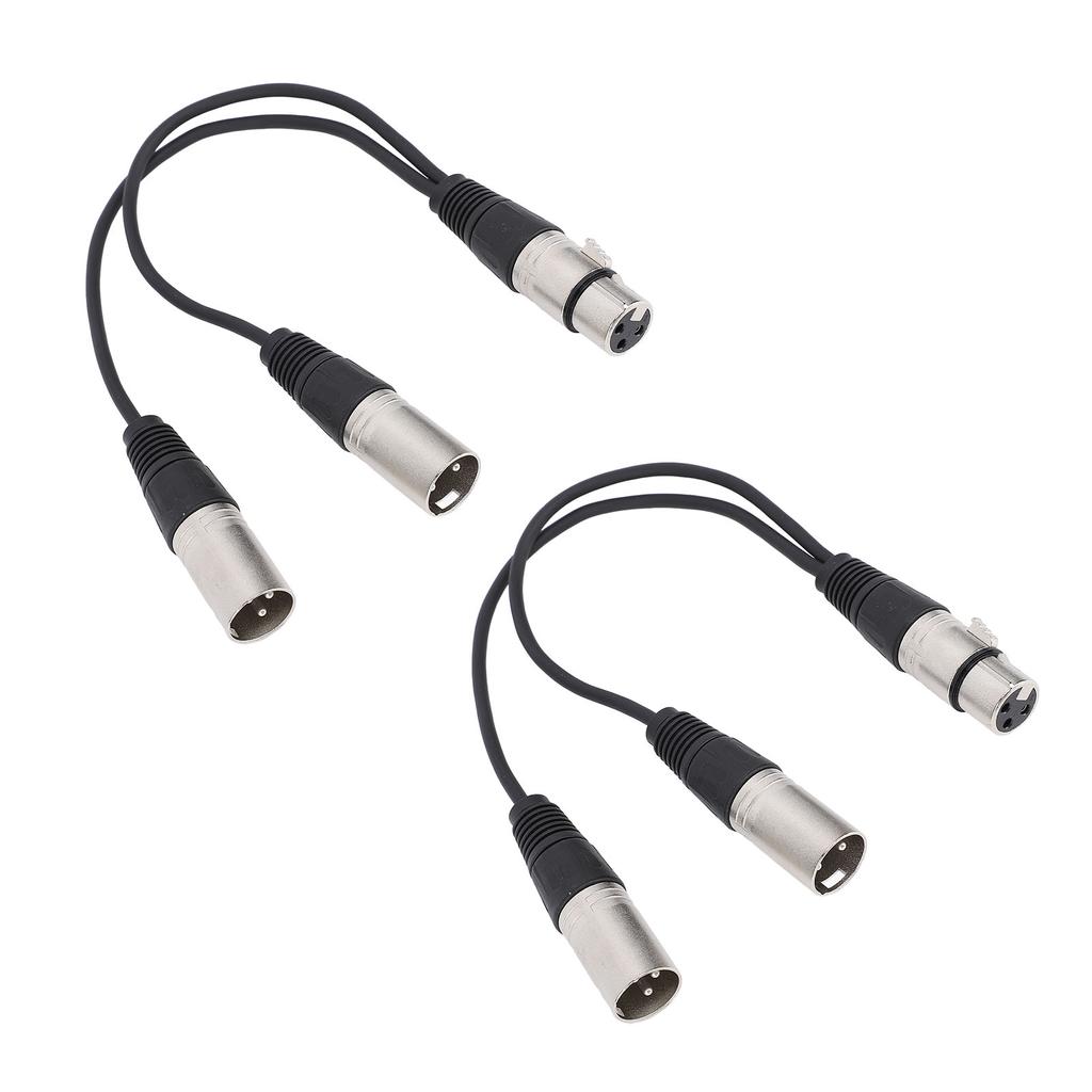 XLR Splitterkabel 3-Pin XLR Buchse auf Dual XLR Stecker Y-Kabel Plug and Play für Studio Bühne Mischpult Verstärker