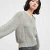 Broadcast Women's Irregular Knit V-Neck Sweater