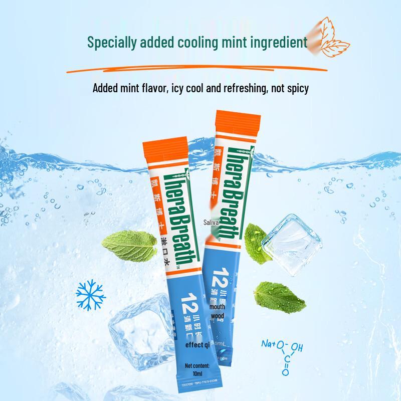 TheraBreath Cool Mint Portable Mouthwash Strips