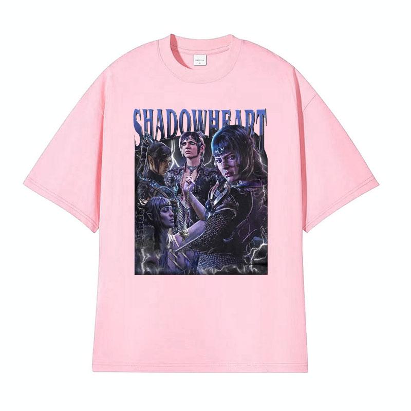 Shadowheart Baldurs Gate 3 Vintage T Shirt Mens Women Clothing Fashion Gothic Tshirts Male Cotton Oversized Tshirt Streetwear