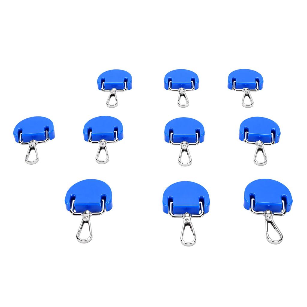 10PCS Kayak Clip Water Sports Equipment Blue 360 degrees  Rotating Lightweight Practical Buckle Paddle Board Clip