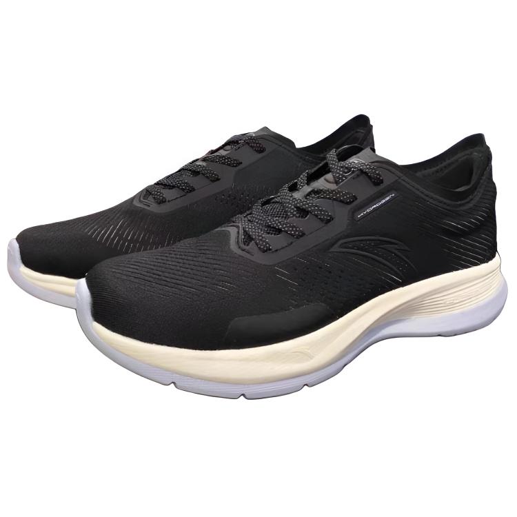 Anta Hydrogen Run Five Low Top Running Shoes Women Sneakers Black 122325540-3