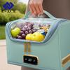 E-ACE 4L Mini Fridge Portable USB Car Cooler Warmer Refrigerator Insulated Cooler Bag Electric Lunch Box Insulated Electric Cooler Bag
