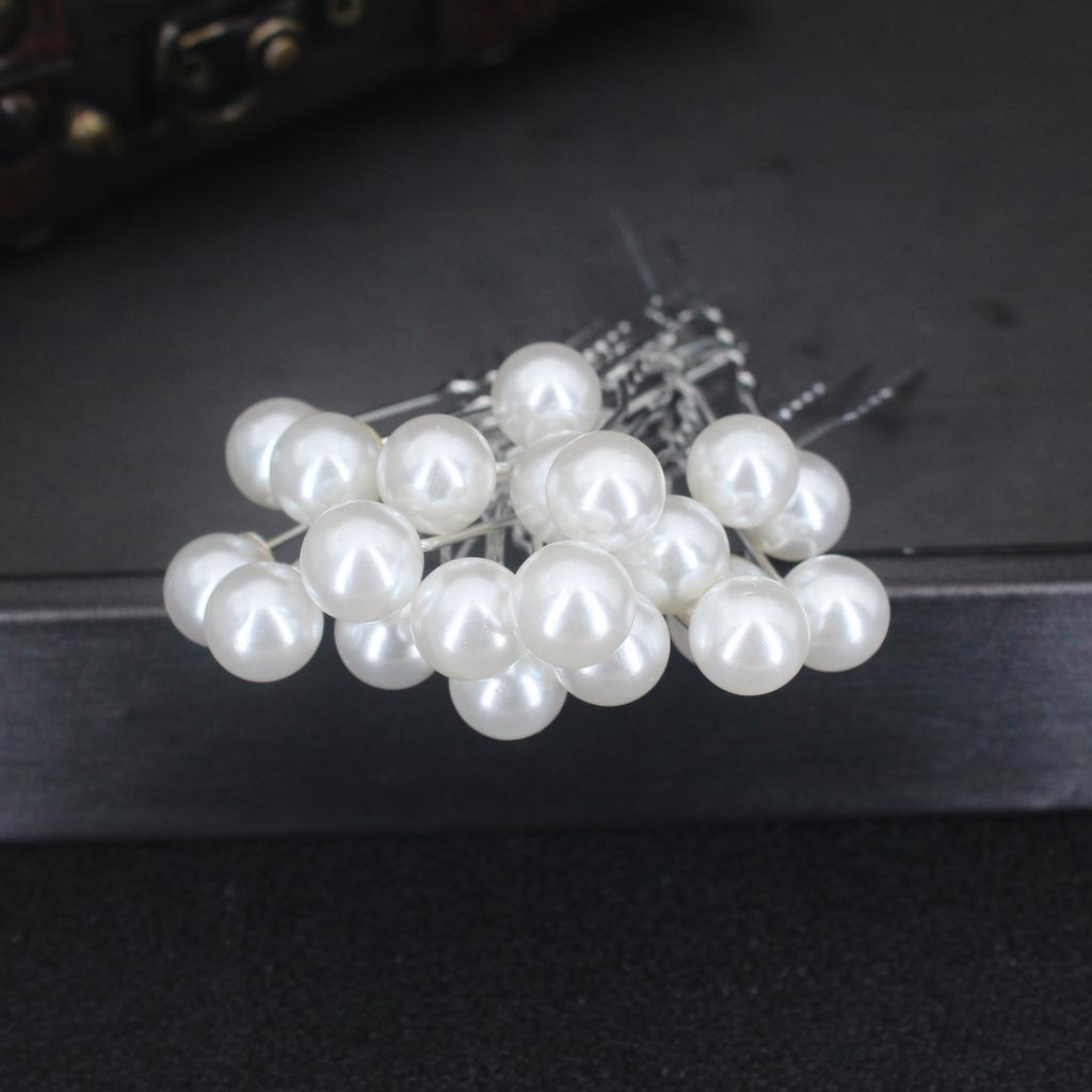 20 STÜCKE Mode Perlen Hochzeit Haarnadeln Clips Braut Haarschmuck Accessoires Haarnadeln Handgefertigte Perlen Kopfschmuck Haardekoration