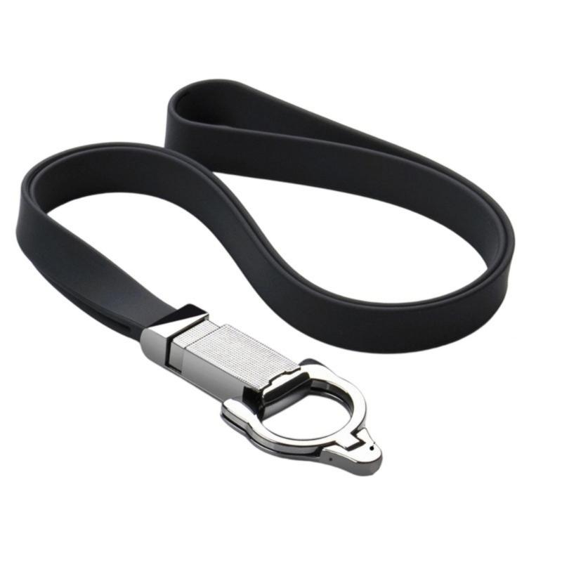 Multifunction Silicone Phone Strap Phone Lanyard Featuring Removable Metal Rings That double As A Hand Stand for Home Use