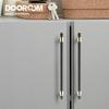 Dooroom Messing Möbelgriffe Schwarz Gold Licht Luxus Modern Nordisch Schublade Kleiderschrank Kommode Langer Schrank Knöpfe Griffe