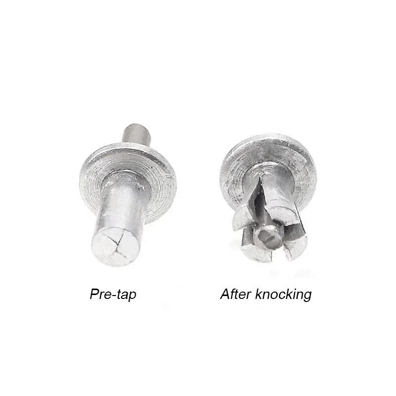 Aluminum Core Rivets Hammer Drive Expansion Nails Round Head Percussion Tapping Screws Fixing Nail Home Furniture Screw Fastener