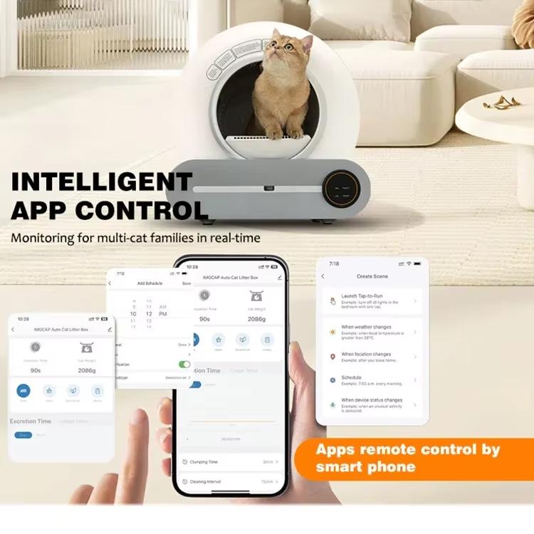 The Latest International Version T1 Intelligent Self-cleaning Automatic Cat Litter Bin