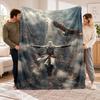 Flannel Fleece Blanket with Assassin's Creed Design, Soft Lightweight Throw for Bed Sofa Travel