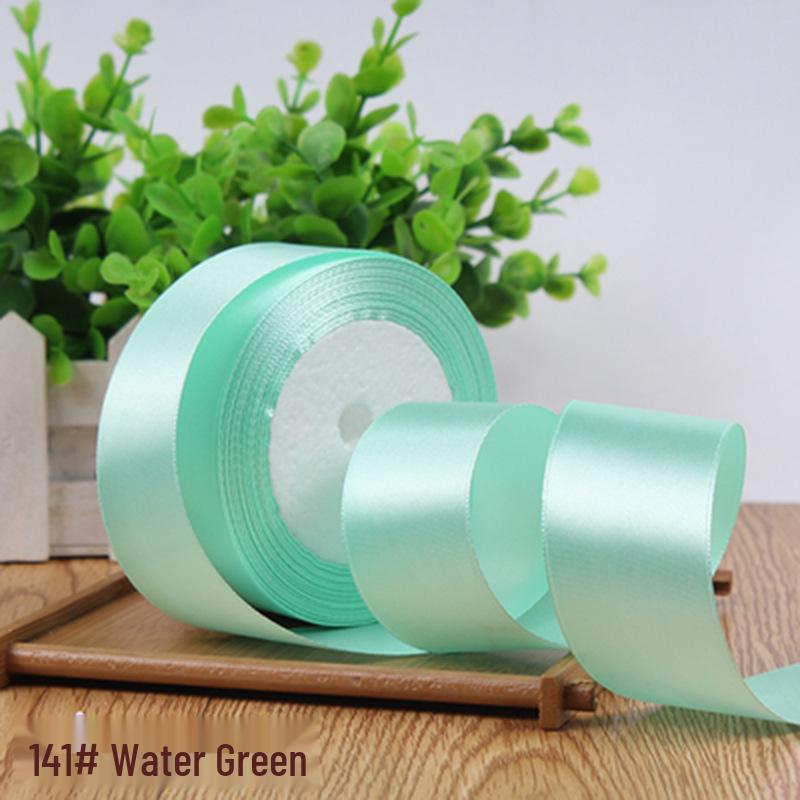 4cm Solid Color Satin Ribbon for Floral Art and Gift Packaging