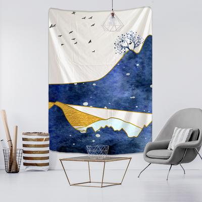 Japanese Illustration Tapestry Wall Hanging Colorful Bohemian Small Fresh Ins Wind Mattress Living Room Home Decoration