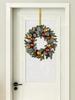Golden Wrought Iron Christmas Wreath and Stocking Hook