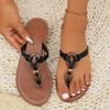 Women Slippers Summer New Ladies Flip-Flops Leisure Holiday Sandals Toe-Clip Plus Size Flat Slippers Designer Shoes Slides Women