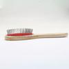 Anti Static Soft Detangle Hairbrush Red Color Hair Brush Hair Extension Loop Brush Wig Brush