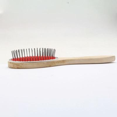 Anti Static Soft Detangle Hairbrush Red Color Hair Brush Hair Extension Loop Brush Wig Brush