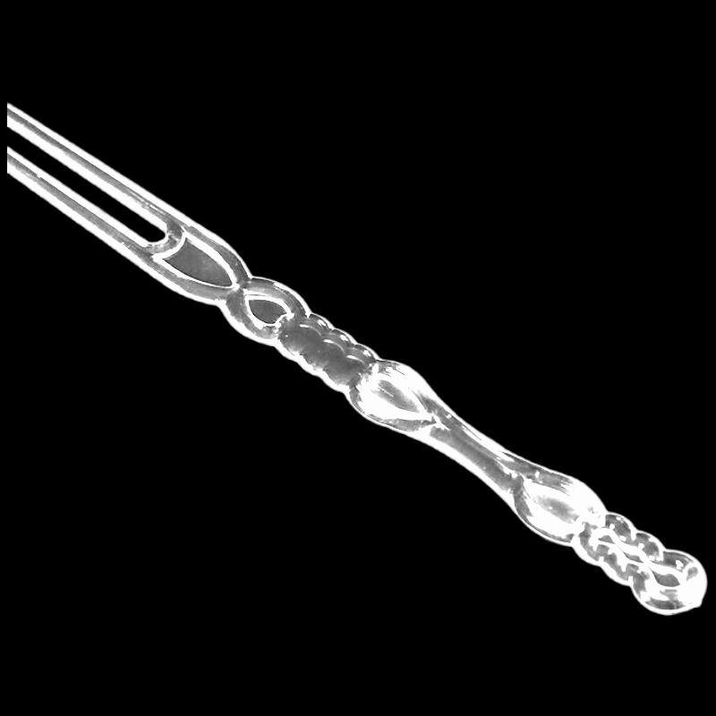 Disposable Transparent Fruit Forks, 500-count Box