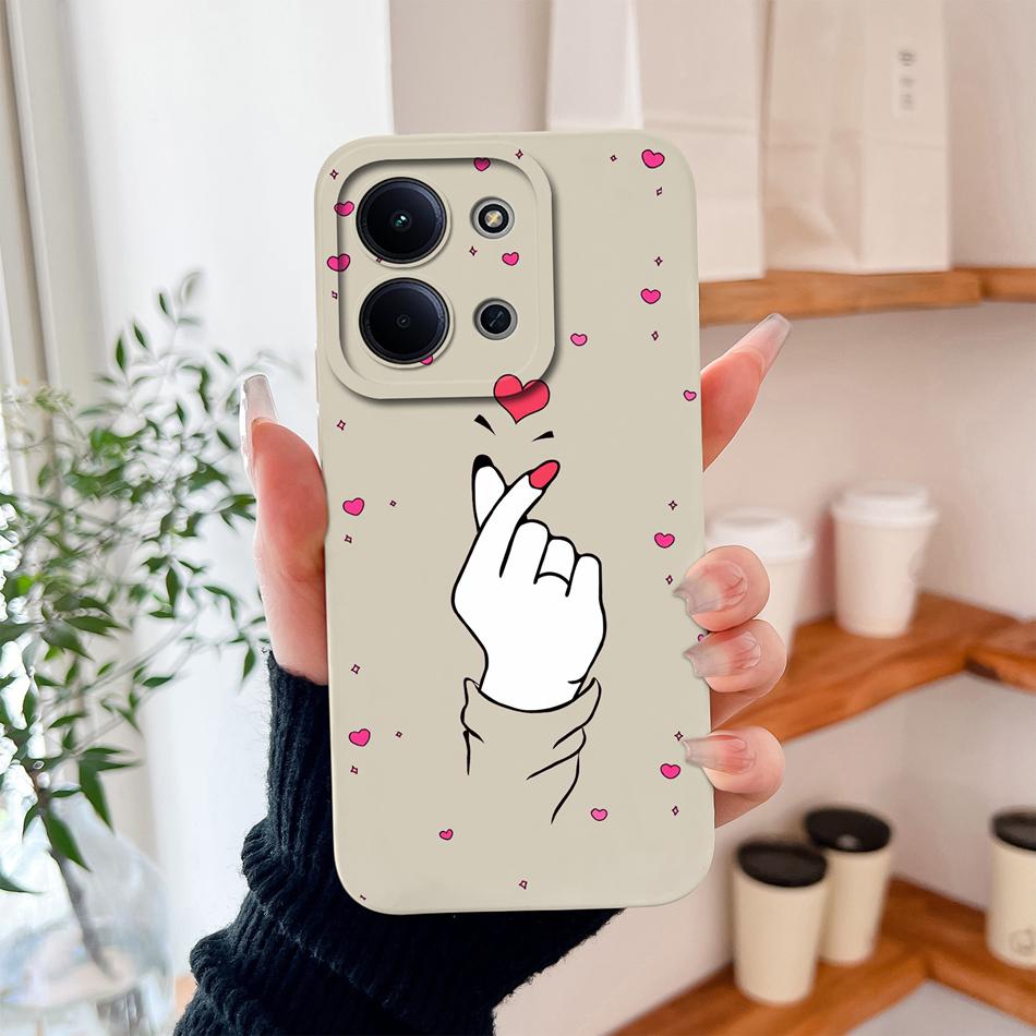 Per Custodia Redmi 15C Moda Cuore Silicone Liquido Protezione Fotocamera Cover Posteriore Per Xiaomi Redmi 15 C 4G 5G Funda Custodie Morbide per Telefono