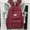 Schoolbag Large Capacity Rhombus Backpack Fashion Japanese Solid Color Casual Fashion Commuter Backpack Girl Student School Bag