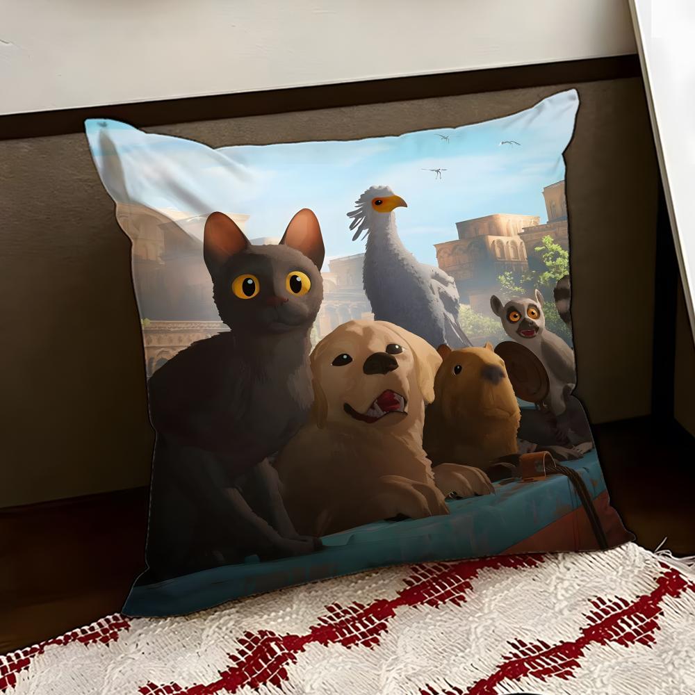 Cartoon movie FFlow Cushion Cover Reversible Soft Durable Pillow Cover Home  Car MultiScene Use for Daily Comfort