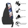 Blumenast-Muster Brusttasche Junge/Mädchen Bestes Geschenk 2D Cartoon Große Kapazität Sport Freizeit Mode Fitness Tasche für Kinder