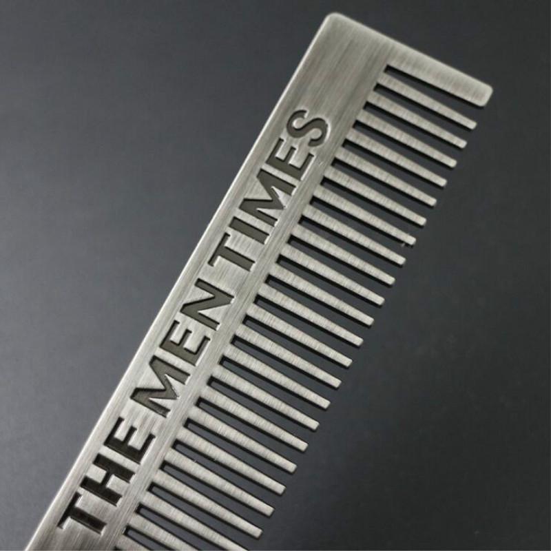1PC Fashion Beard Shaping Template Metal Beard Comb Men Hair Beard Trim Tools Top Quality