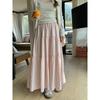 Pink Skirt Women's Summer Sweet Age Reduction Waist Layering Small Long Skirt