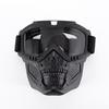 Bluetooth RGB Light Up Airsoft Paintball Military Tactical LED Display Mask Full Face Skull Halloween Hunting Protective Mask