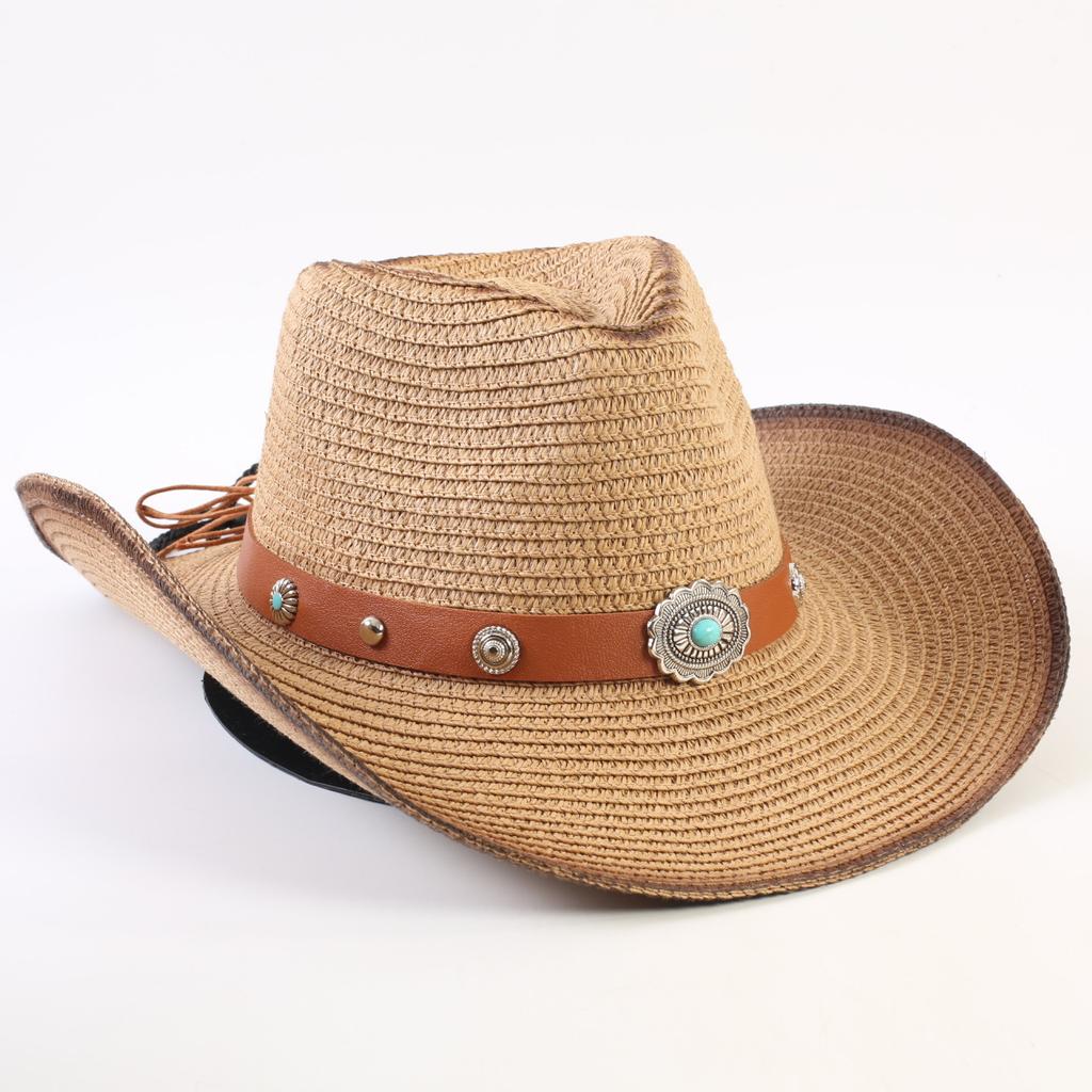 Bestselling Western Cowboy Hats for Men and Women, Fashionable Sunshade Straw Hats, Outdoor Western Cowboy Hats