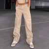 Womens Baggy Cargo Pants Streetwear Hip Hop Joggers Sweatpants  Casual Loose Wide Leg Trousers