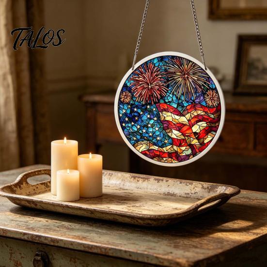 Puzzle Gift for Adults Acrylic Suncatcher, Artistic Window Hanging Ornament, 7.48 Inch Sun Satisfying Weekend Project Catcher Decoration, Ideal