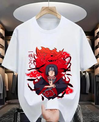 Koszulka Pain Akatsuki Naruto Itachi Uchiha Horror Manga Anime Czarna Prezent koszulka