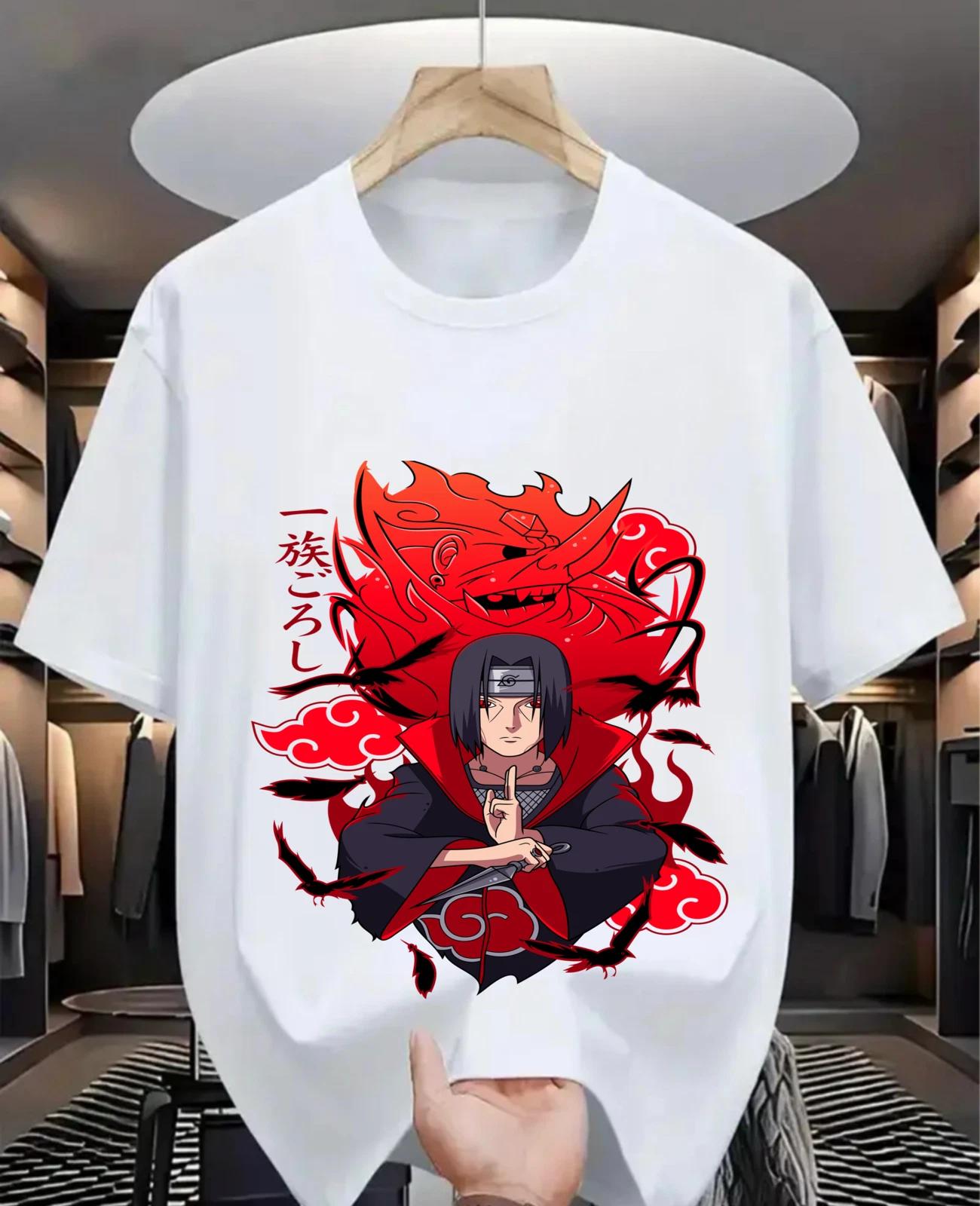 

Футболка Пейн Акацуки Наруто Итачи Учиха Хоррор Манга Аниме Черная Подарочная футболка L