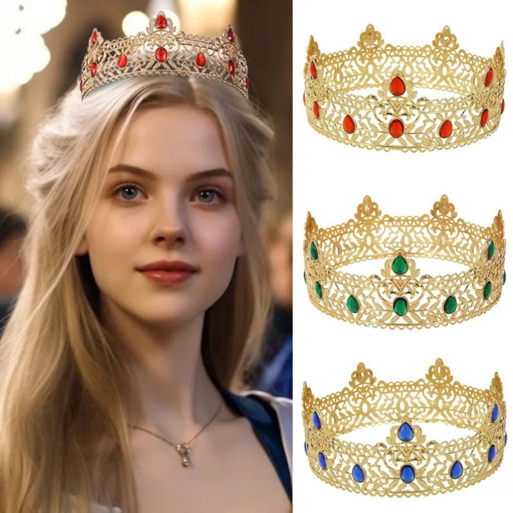 Rhinestone Baroque Pageant Crowns Cake Decorations Queen Princess Tiara  Birthday Party