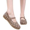 Women's Round Toe Shoes with Strap, Comfortable Casual Loafers for Everyday Wear