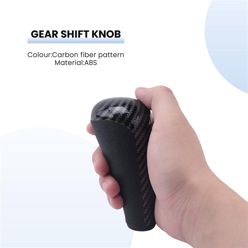 A51K-Carbon Fiber AT Gear Shift Knob Shifter Lever Stick For Citroen C2 C3 For 206 207 307 408