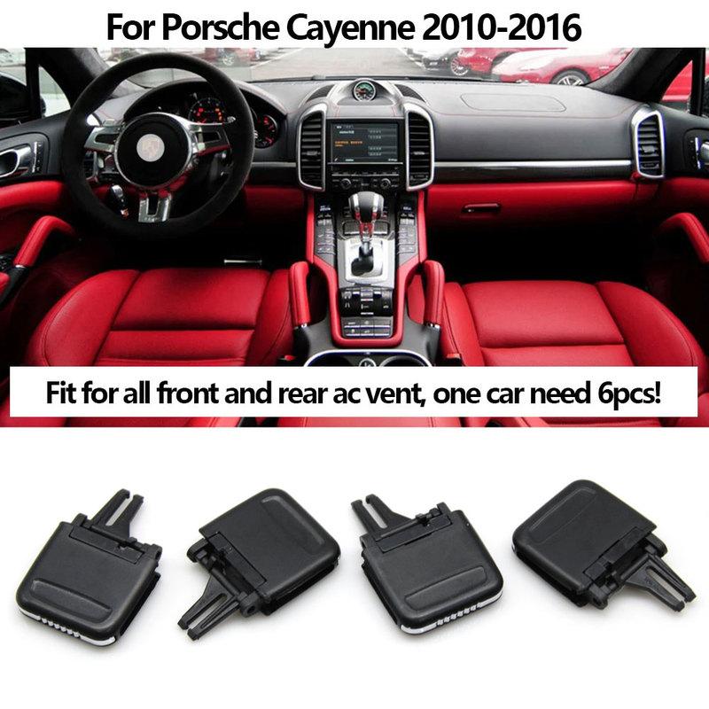 Car Front Rear Air Vent Central AC Vent Grille Slider Outlet Tab Clip Repair Kit For Porsche Cayenne 2010-2016