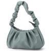 Monica Gathered Black One-Handle Handbag, Women's, (10)