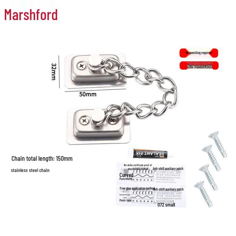 Stainless Steel Window Security Chain Lock