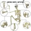 Halloween Skeleton Statue Skeleton Man Walking Dog Resin Ornament Spooky