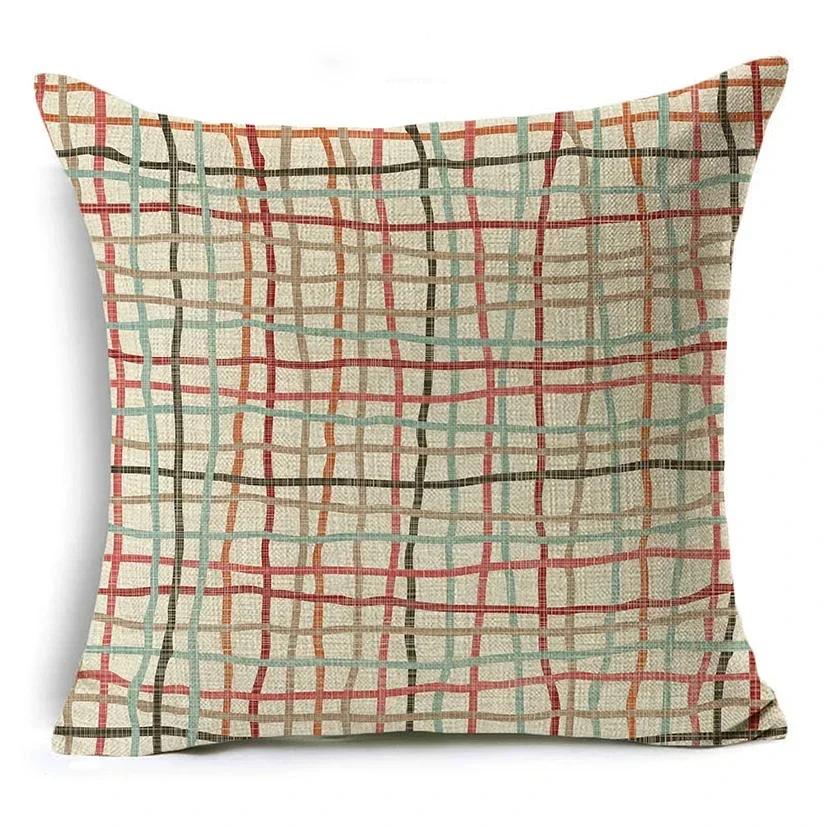Mandala Graffiti Cushion Cover 45X45Cm Linen Decorative Pillow Cover Sofa Bed Pillow Case